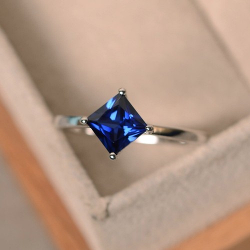 Anello solitario creato - , in