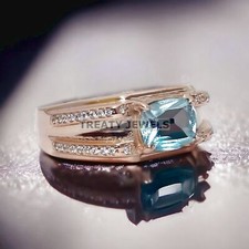 Anello uomo acquamarina taglio