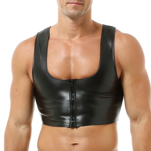 Gilet uomo sexy pelle - , pu